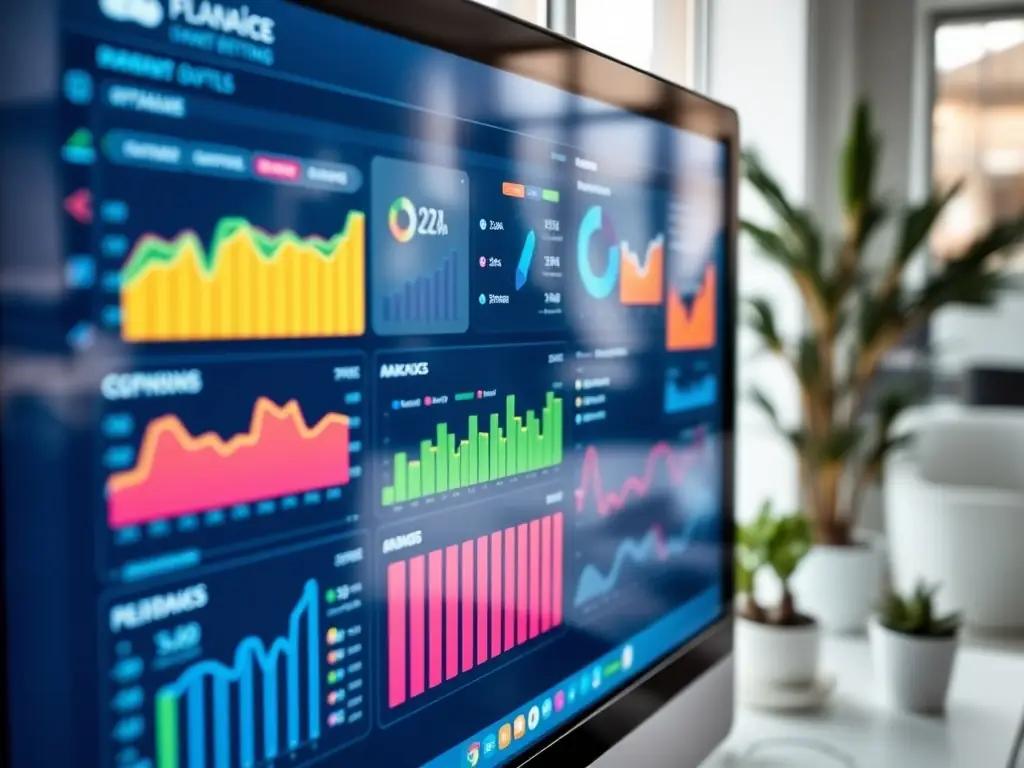 An image of a digital marketing dashboard displaying analytics and campaign metrics, illustrating the data-driven approach to digital campaigns.