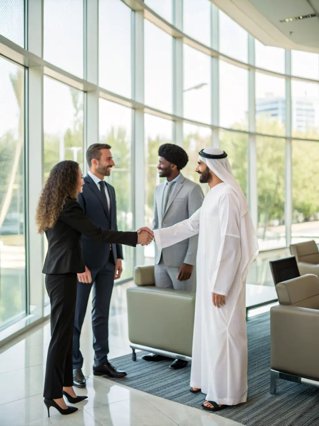 An icon showing people shaking hands around a table, symbolizing stakeholder engagement and coalitions.
