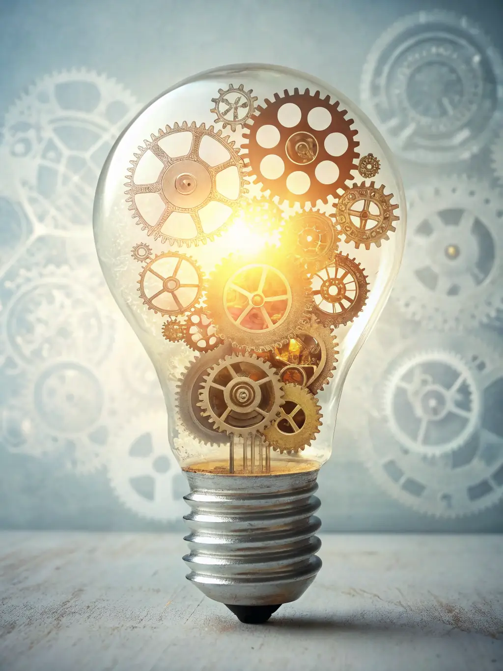 A simple icon representing a lightbulb with interconnected lines, symbolizing brand strategy and storytelling.