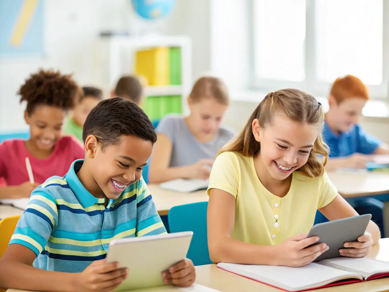 Students and educators engaged in a dynamic learning environment, highlighting the education and workforce development sector.